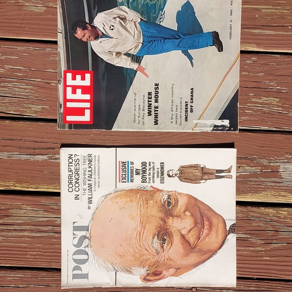 🟢Vintage LIFE/POST Presidents magazines 1960s